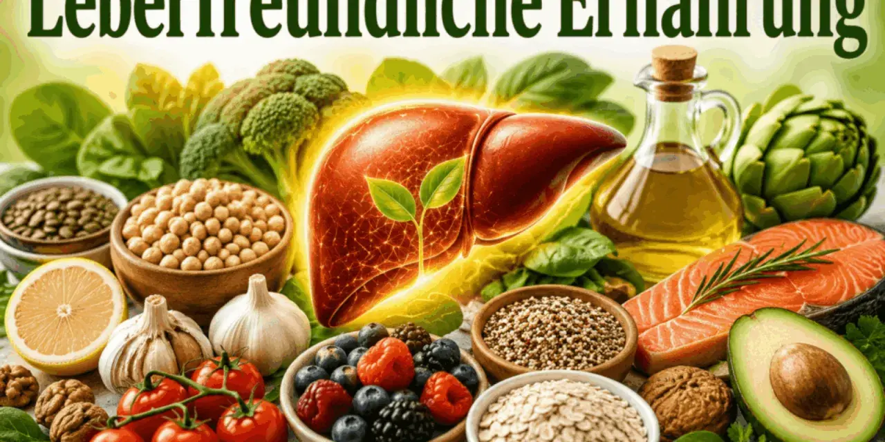 Leberfreundliche Ernährung: Gesunde Lebensmittel wie Beeren, Lachs und Gemüse, was entlastet die Leber.