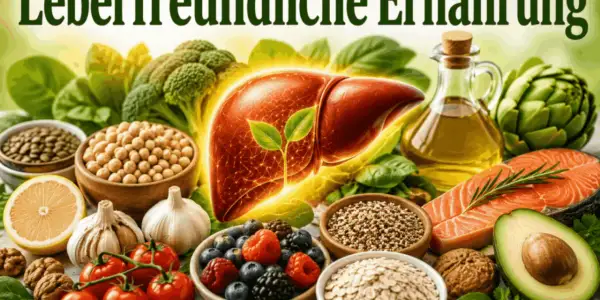Leberfreundliche Ernährung: Gesunde Lebensmittel wie Beeren, Lachs und Gemüse, was entlastet die Leber.